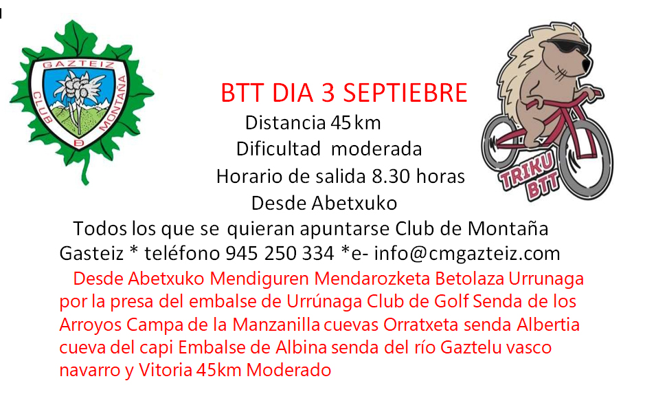 Foto Desde Abetxuko, Albertia y cuevas - 45 km Moderada